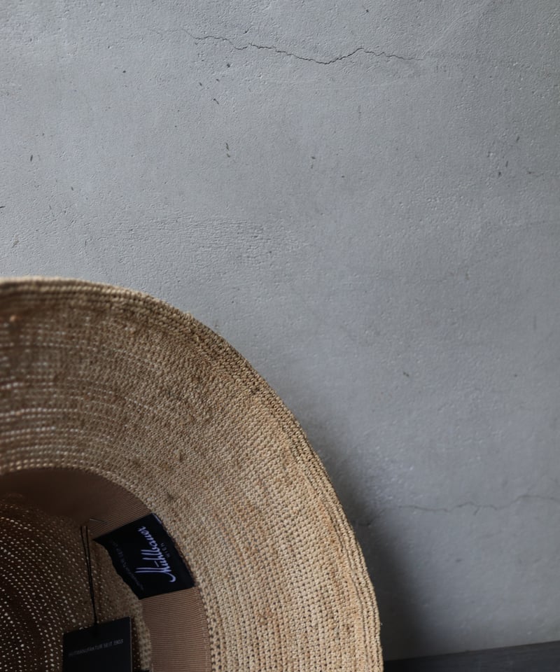 ミュールバウアー● ラフィアハット● アッシュペーフランス購入 Muhlbauer ミュールバウアー/ TRAVELLER RAFFIA HAT 帽子/ Mu