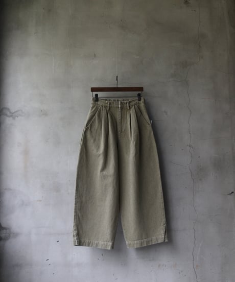 Dulcamara ドゥルカマラ / デニムスラッシュ ヘムPT UNISEX / dl-24019(D224-P638)