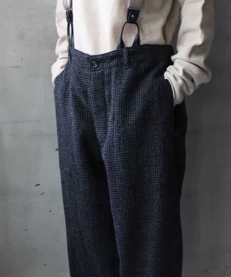 cavane キャヴァネ / Over-pants with suspender wool100パンツ / ca-25162