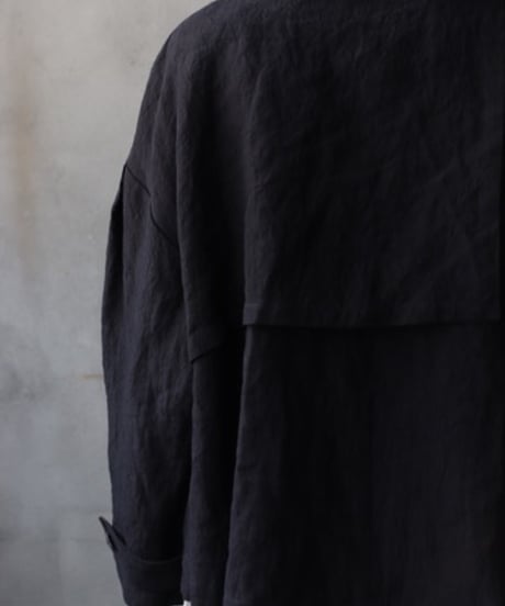 cavane キャヴァネ / Short trench JK Linen100ショートトレンチ / ca-26044