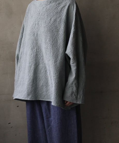 cavane キャヴァネ / Tunic long-sleeve Cotton&Woolシャツ / ca-25152