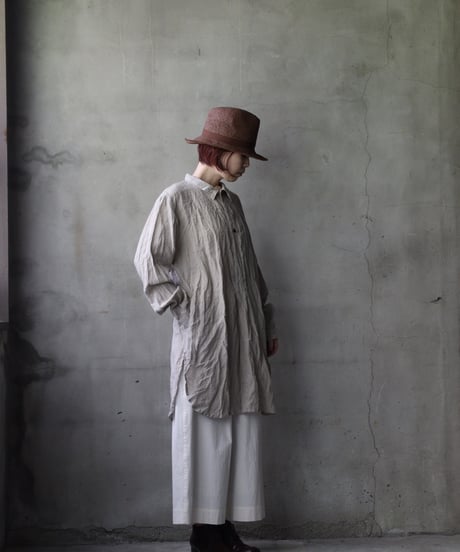 cavane キャヴァネ / Chemise Maison With Col Linenプルオーバーシャツ / ca-25054