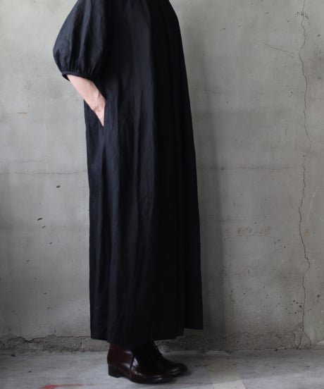 cavane キャヴァネ / Over Tuck Linen100 Dressワンピース / ca-25127