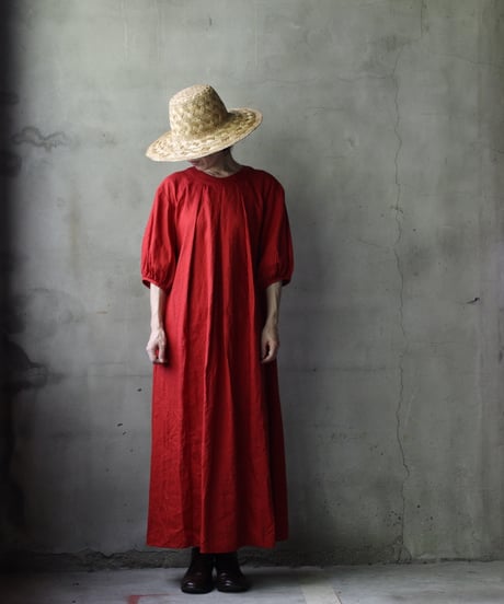 cavane キャヴァネ / Over Tuck Linen100 Dressワンピース / ca-25101