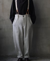 cavane キャヴァネ / Over-pants with suspender wool100パンツ / ca-25160