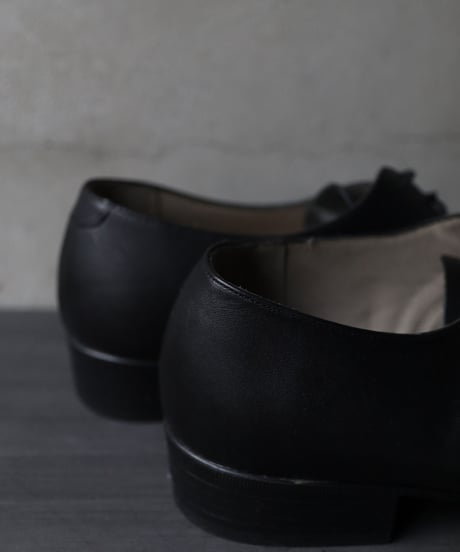 Euro select ユーロセレクト  / Dead stock French service Blucher plain toe革靴  / eu-22001