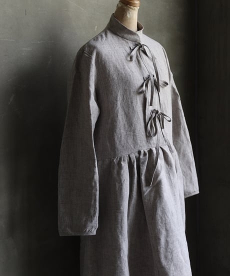 der antagonist デ アンタゴニスト / Dress with drawstring Linenワンピース / D7BLGRC24/25