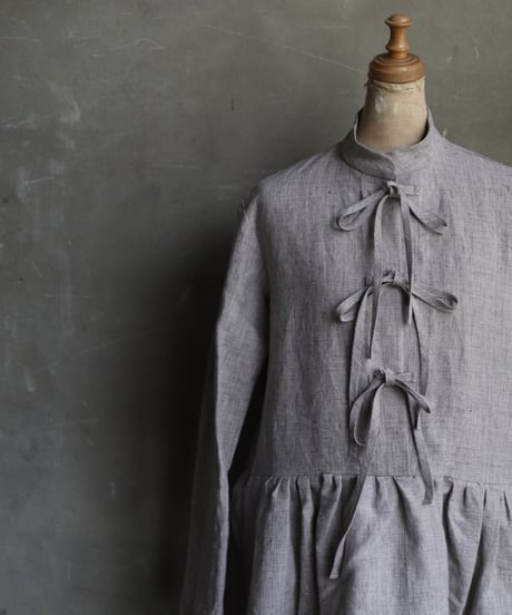 der antagonist デ アンタゴニスト / Dress with drawstring Linenワンピース / D7BLGRC24/25