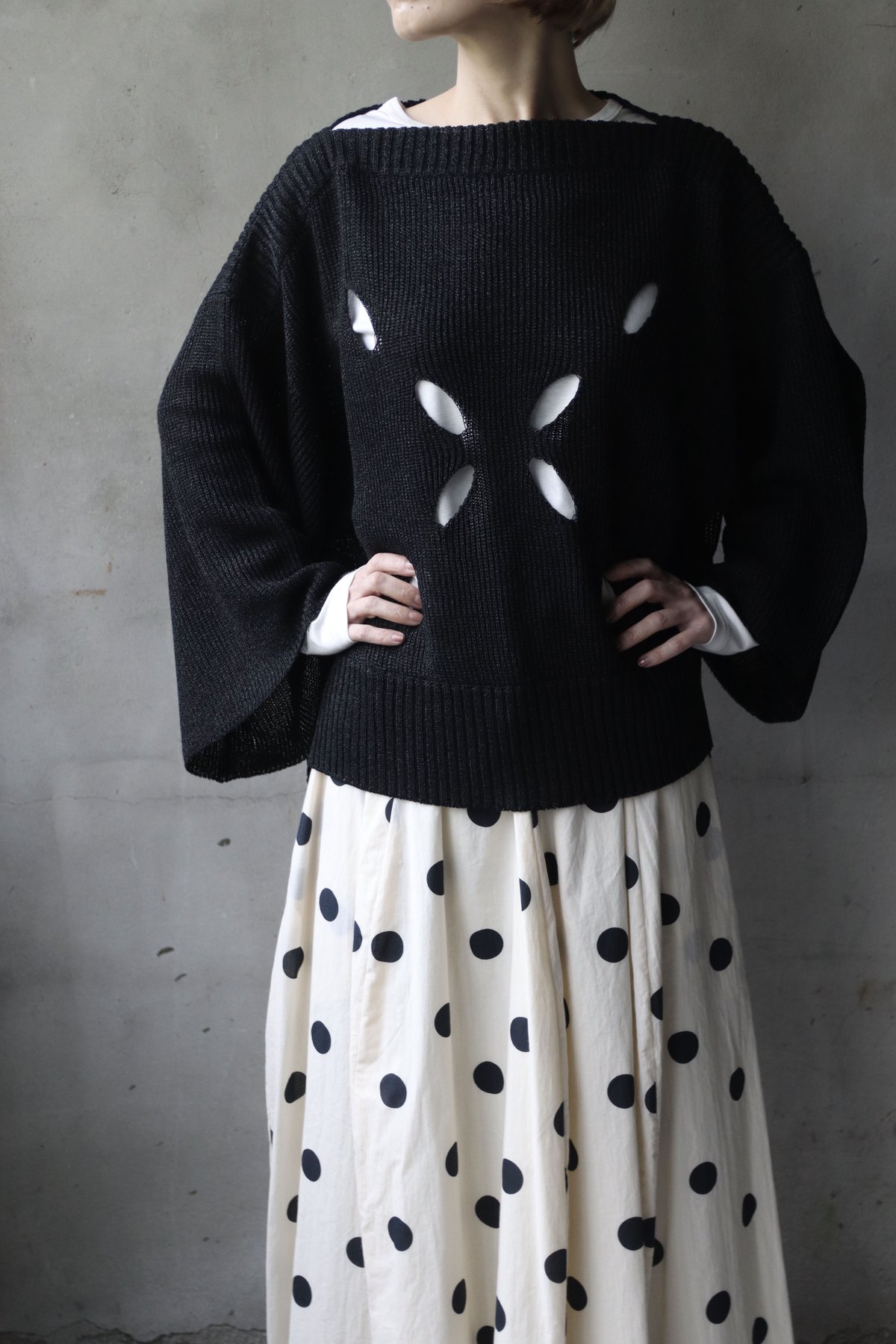 NATIVE VILLAGE cotton knit クルーネックニット 未使用