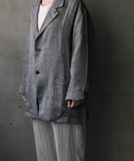 klauseクロイゼ / Tailored Jacket Linen100 Herring-boneジャケット/ kla-25023