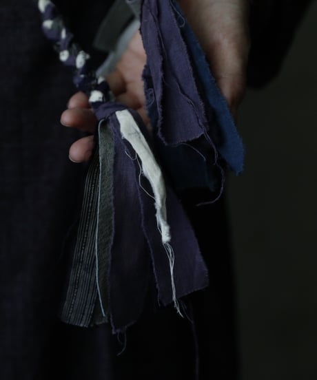某ソレガシ/ Ami-Belt & Neck vintage fabric編み紐ベルト&ネックレス / so-26012ex