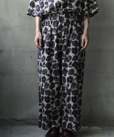 cavane キャヴァネ / Wide Cotton/Linen100 TrousersⅡ パンツ/ ca-25109
