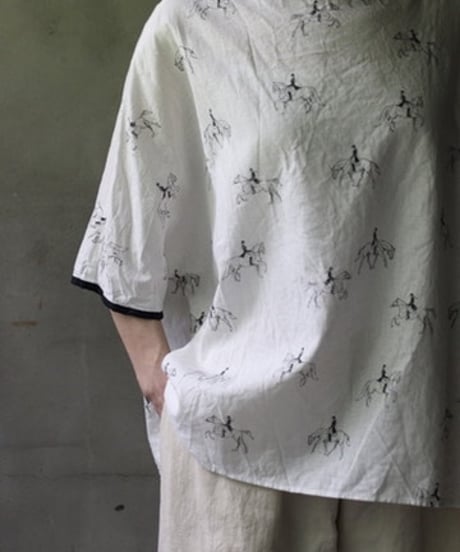 cavane キャヴァネ / Tunic half-sleeve Cotton/Linen100シャツ / ca-25081