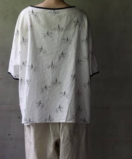 cavane キャヴァネ / Tunic half-sleeve Cotton/Linen100シャツ / ca-25081