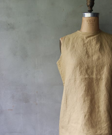 der antagonist デ アンタゴニスト / linen sleeveless tunicシャツ / S7BLSF24