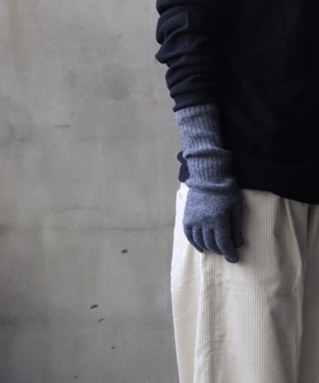 William Bruntonウィリアムブラントン / Cashmere Long Rib Cuff Gloves 手袋 / Wi-25003
