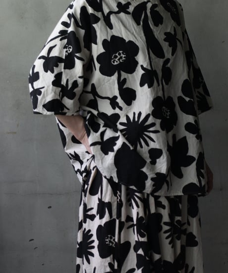 cavane キャヴァネ / Tunic half-sleeve Cotton/Linen100シャツ / ca-25080