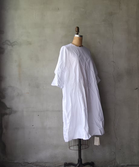 SCHA シャー/ Round Neck 3/4 Sleeve Dress Short "12B-OE" / Sc-24009 (Art#1796)