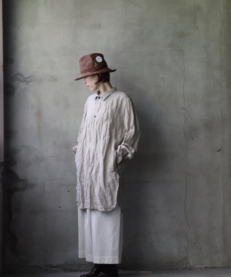 cavane キャヴァネ / Chemise Maison With Col Linenプルオーバーシャツ / ca-25054