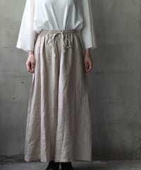 cavane キャヴァネ / Wide Petti Pants Linenパンツ/ca-25092