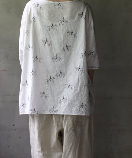 cavane キャヴァネ / Tunic half-sleeve Cotton/Linen100シャツ / ca-25082