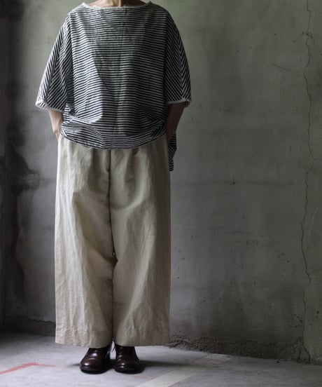 cavane キャヴァネ / Tunic half-sleeve Cotton/Linen100シャツ / ca-25080