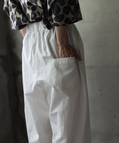 cavane キャヴァネ / Wide Cotton/Linen100 TrousersⅡ パンツ/ ca-25107