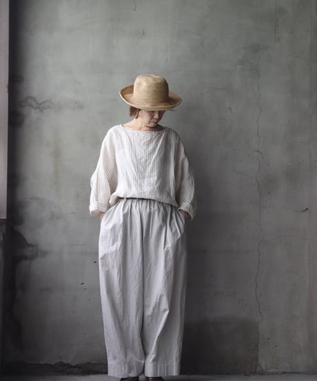 cavane キャヴァネ / Tunic long-sleeve Linen100シャツ / ca-26086