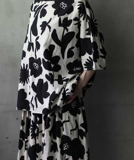 cavane キャヴァネ / Tunic half-sleeve Cotton/Linen100シャツ / ca-25080