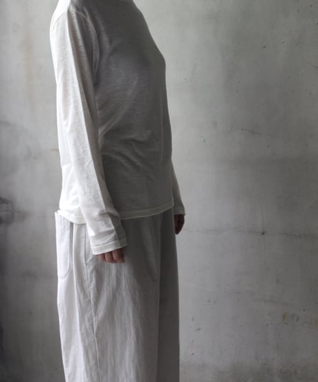 cavane キャヴァネ / Linen Crew-Neck long sleeveT  / ca-24112B