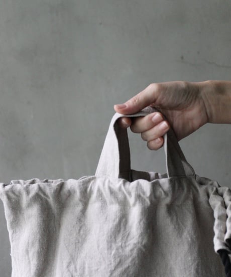cavane キャヴァネ / Rope sack linen100バッグ/ ca-25135