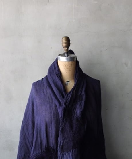 BIEK VERSTAPPEN ビーク フェルスタッペン / PURPLE FELTED LINEN SCARFスカーフ/ Bie-26000