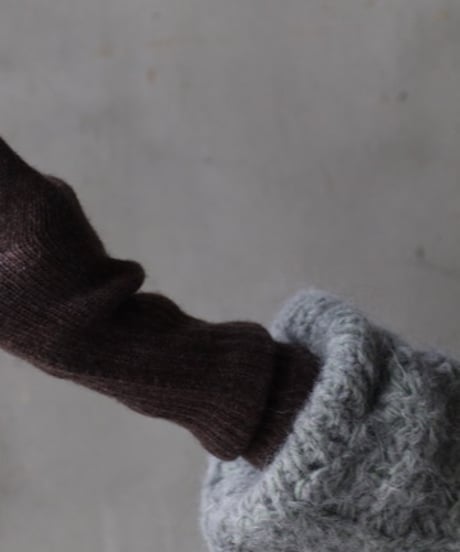 William Bruntonウィリアムブラントン / Cashmere Long Rib Cuff Gloves 手袋 / Wi-25001