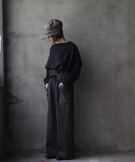 cavane キャヴァネ / Tunic long-sleeve Cotton&Woolシャツ / ca-25153