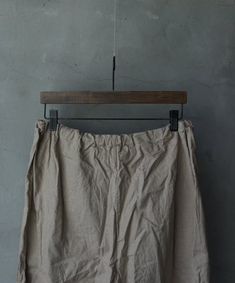 SCHA シャー/ Deep Pockets Wide Leg Pants Long-flannel-COTTON/CASHMERE-/Sc-24020 ( Art#1838)