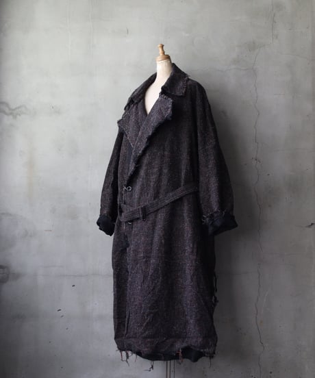 KLASICA クラシカ / Cut off Hem Blend Gown Coat" HM-C " / kl-25032A