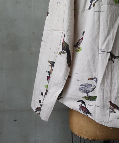 ALEKSANDR MANAMISアレクサンダーマナミ/ 1820 BIRD COLLARLESS SHIRTブラウス / am-24037