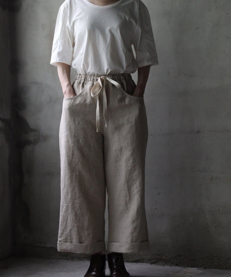 der antagonist デ アンタゴニスト / Trousers Linen100パンツ/ P20BLEC25