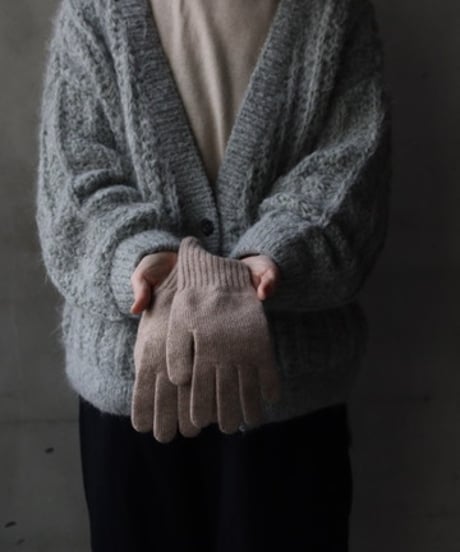 William Bruntonウィリアムブラントン / Cashmere Long Rib Cuff Gloves 手袋 / Wi-25002