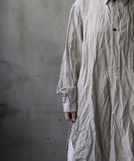 cavane キャヴァネ / Chemise Maison With Col Linenプルオーバーシャツ / ca-25054