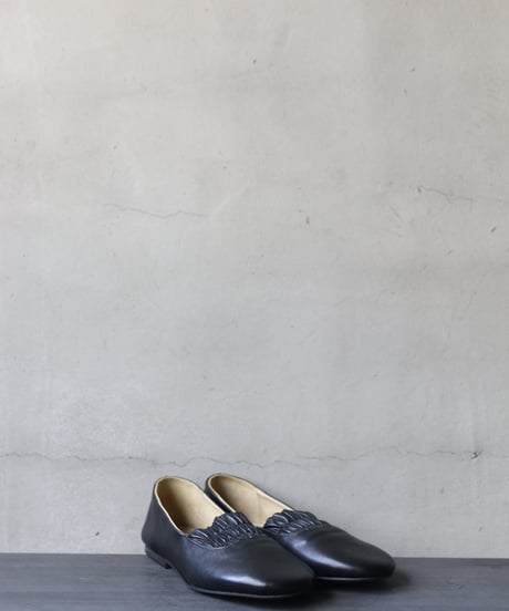 TATAROU with cavane limited shoes /【受注生産】Shirred slip-on Lamb靴 / Tat-26001