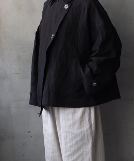 cavane キャヴァネ / Short trench JK Linen100ショートトレンチ / ca-26044