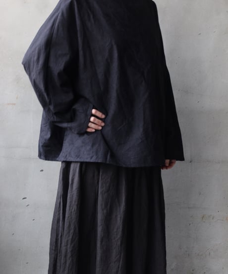 cavane キャヴァネ / Tunic long-sleeve Cotton100Jacquardシャツ / ca-26025