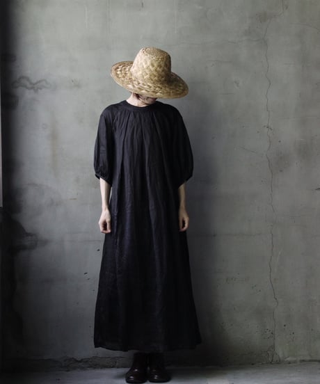 cavane キャヴァネ / Over Tuck Linen100 Dressワンピース / ca-25102