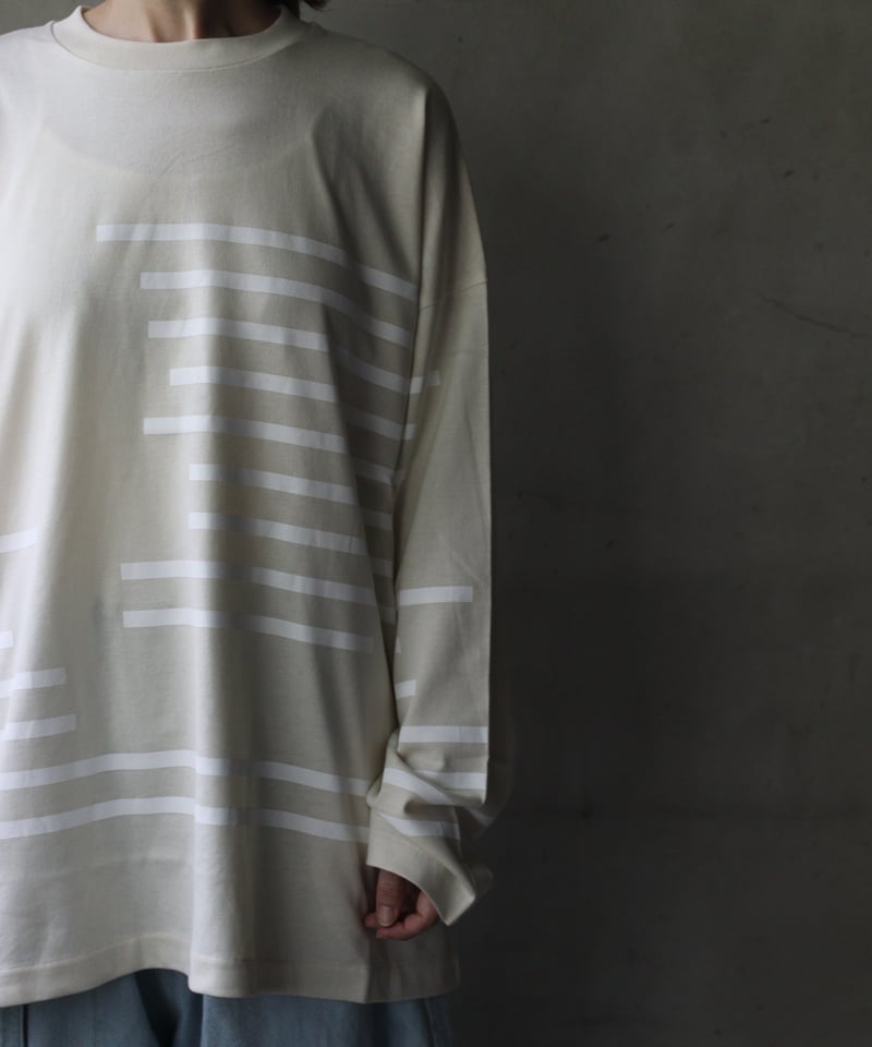 Dulcamaraドゥルカマラ グリッチボーダーロンT Dulcamaraドゥルカマラ / グリッチボーダーロンT UNISEX / dl-24015