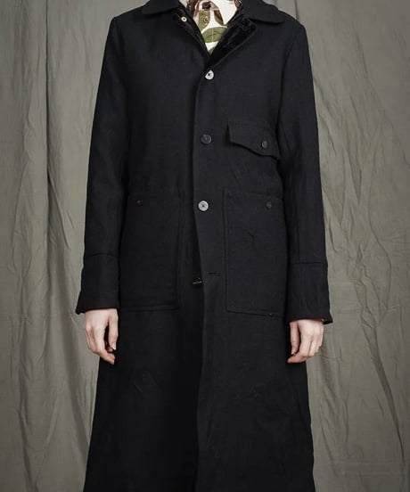 ALEKSANDR MANAMISアレクサンダーマナミ/ HECTOR WOOL COAT - BLACKコート/ am-25018