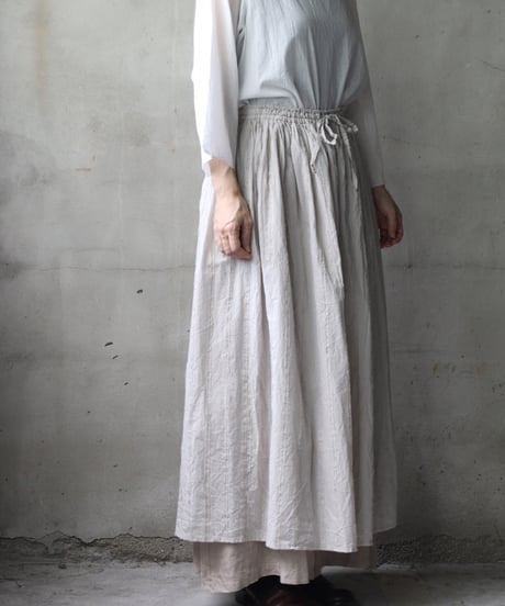 cavane キャヴァネ / Gatehered Petti Skirt Cotton100スカート/ca-25140
