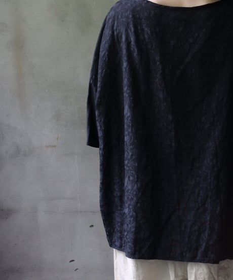 cavane キャヴァネ / Tunic half-sleeve Jacquardシャツ / ca-25079