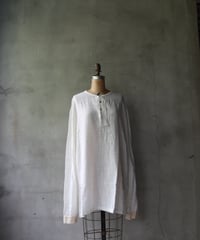 MAVRANYMA / Organic Low Cotton Henley Long-sleeve / Mav-24004
