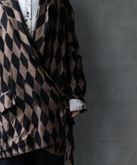 ALEKSANDR MANAMISアレクサンダーマナミ/ WRAP JACKET HARLEQUINジャケット / am-25002